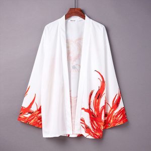 veste kimono courte phoenix