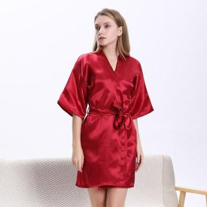 veste kimono femme rouge