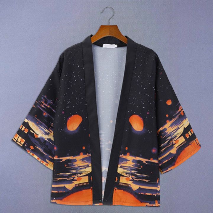 veste kimono Japon nuit