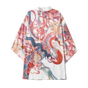 veste kimono japonais phoenix