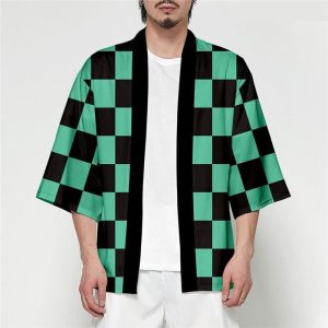 veste kimono japonais tanjiro