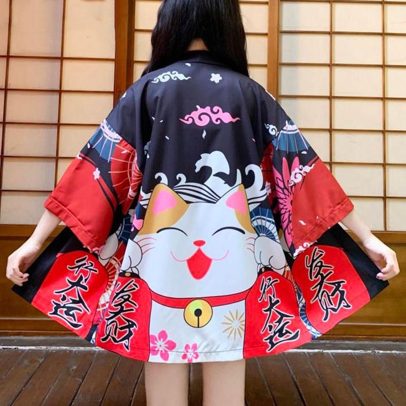 veste kimono japonaise neko