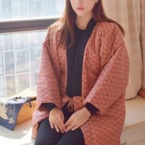 veste kimono matelassée