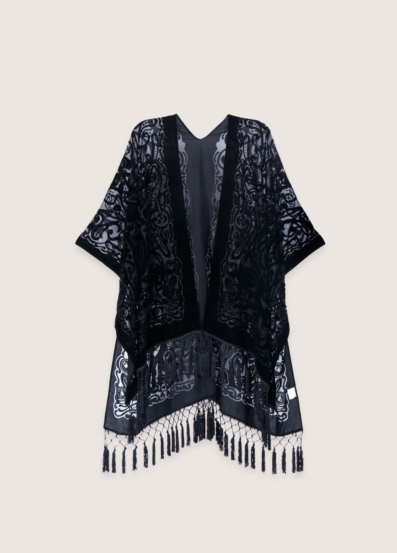 veste kimono noir