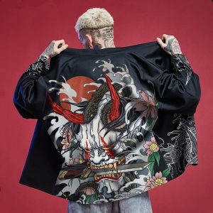 veste kimono oni couteau