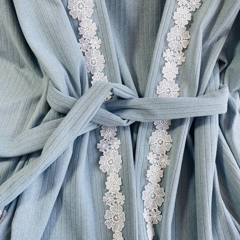 veste kimono en pyjama 3 pièces