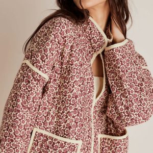 veste kimono rose