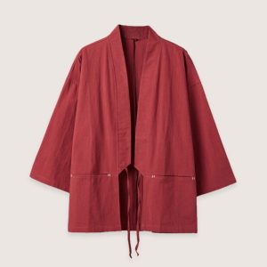 veste kimono rouge