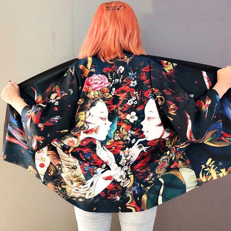 veste kimono soeur geisha