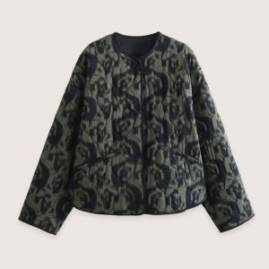 veste kimono vert olive