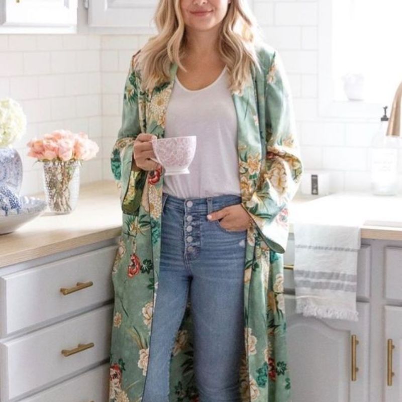veste légère style kimono