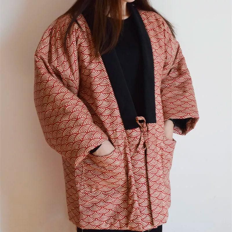 veste matelassée style kimono