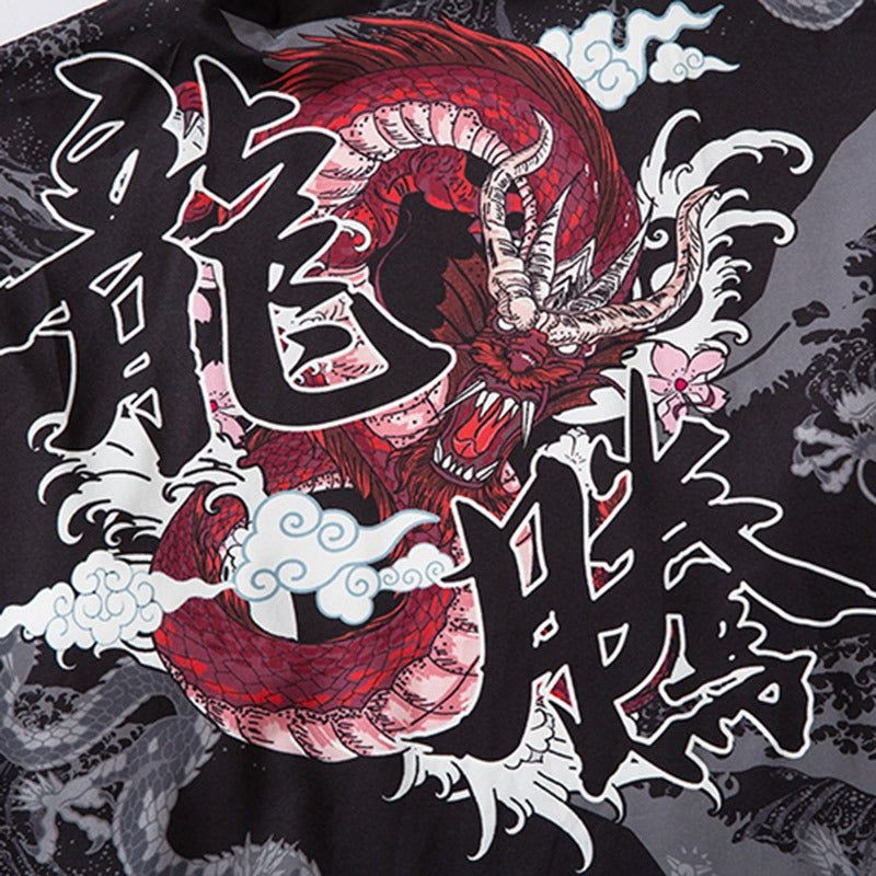 veste style kimono dragon