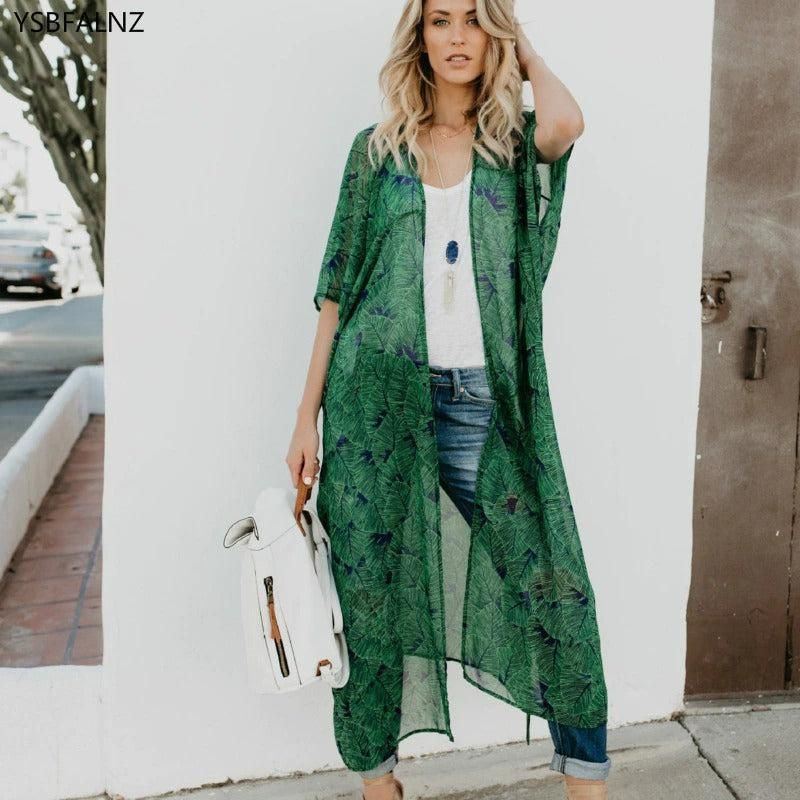 veste verte kimono femme