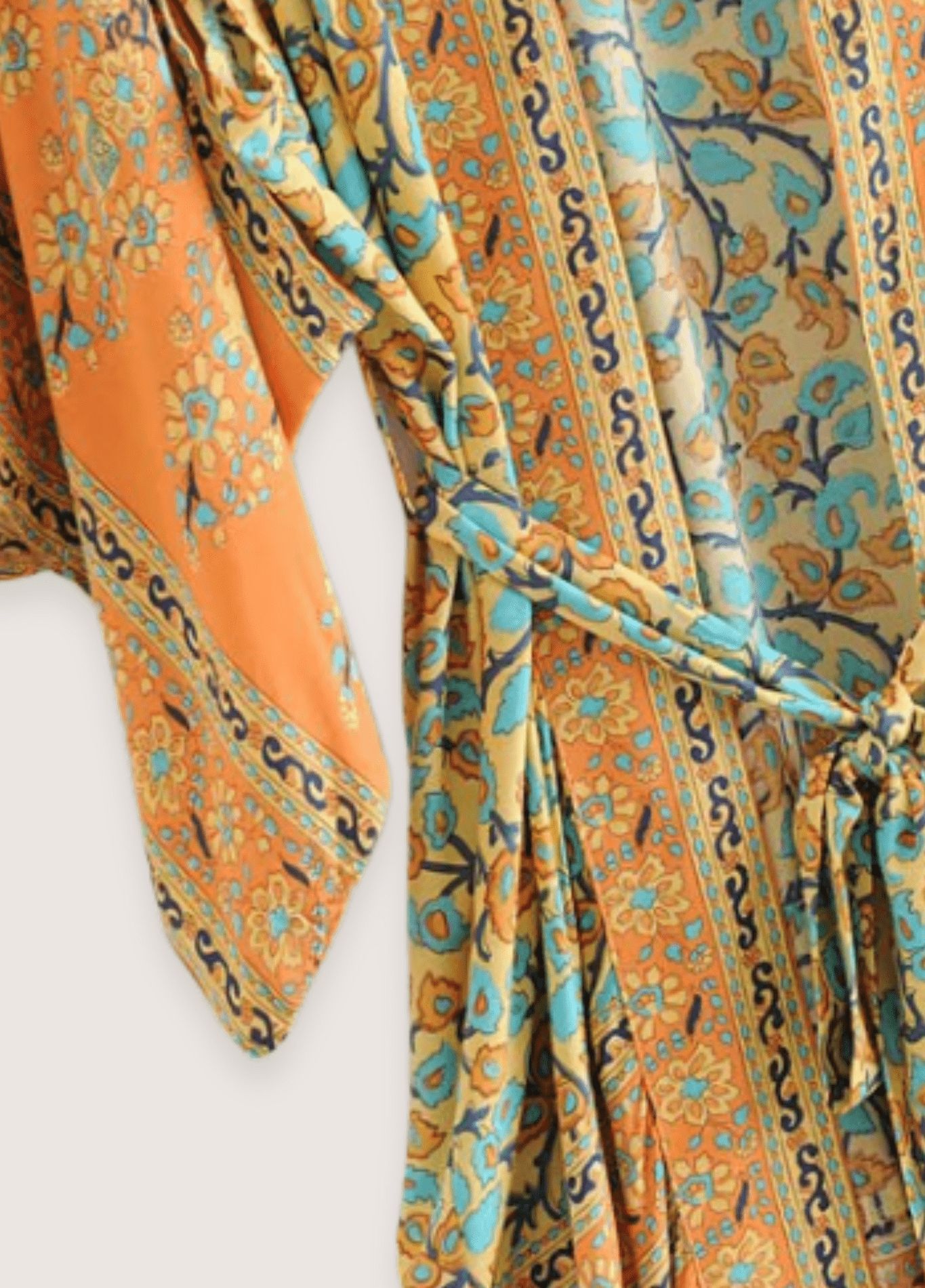 kimono orange tendance bohème