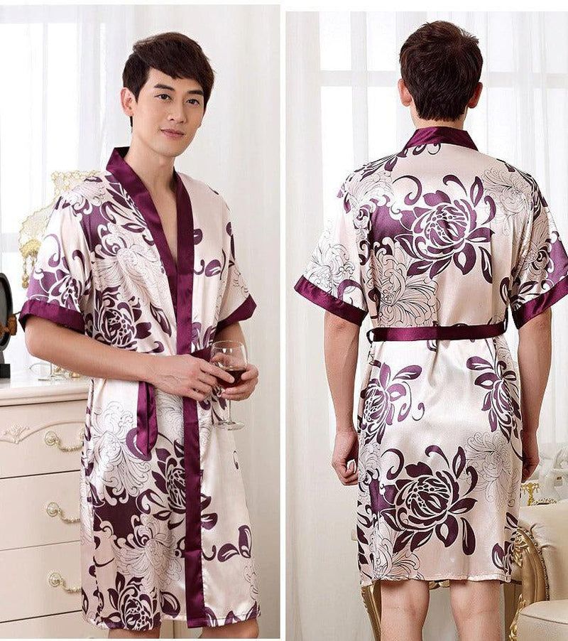 vêtement de nuit homme en satin