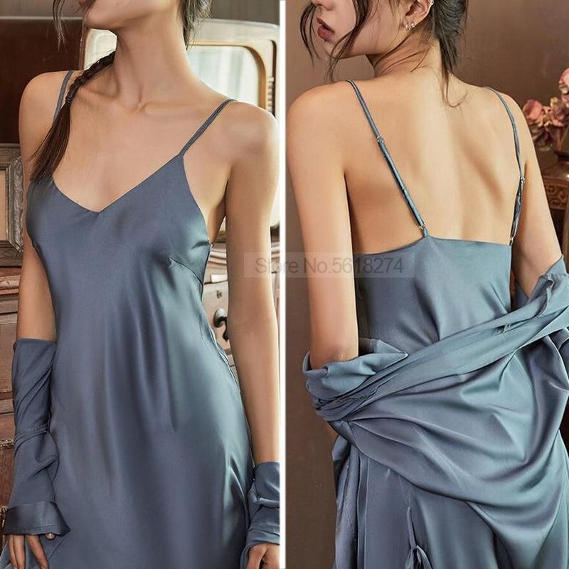 kimono de nuit en dentelle