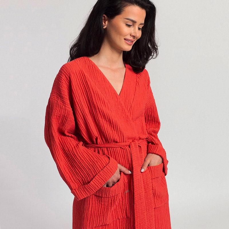 kimono rouge tendance