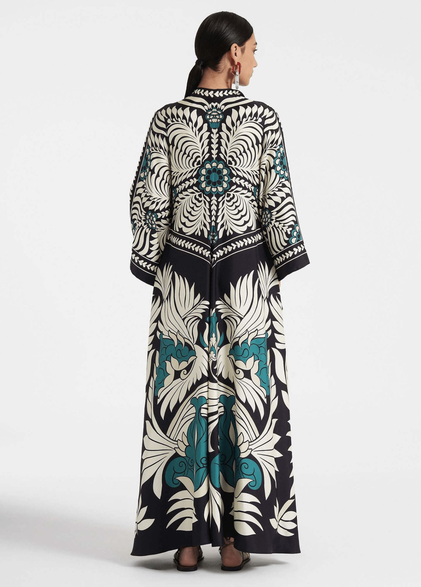 robe art végétal kimono réversible
