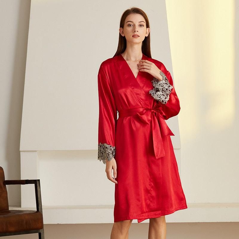 vêtement déshabillé femme rouge