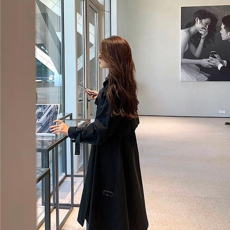 vêtements femme trench noir